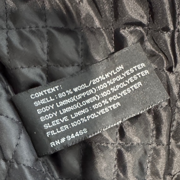 Elegant Black Men's Pea Coat - Picture 13 of 16